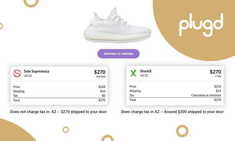 StockX, GOAT and Avoiding Sales Tax 